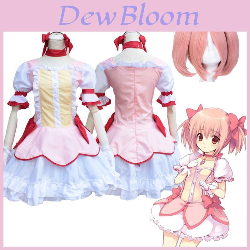Мадока Канамэ Puella Magi Madoka Magica Косплей Костюм Элегантный Набор Платья Горничной