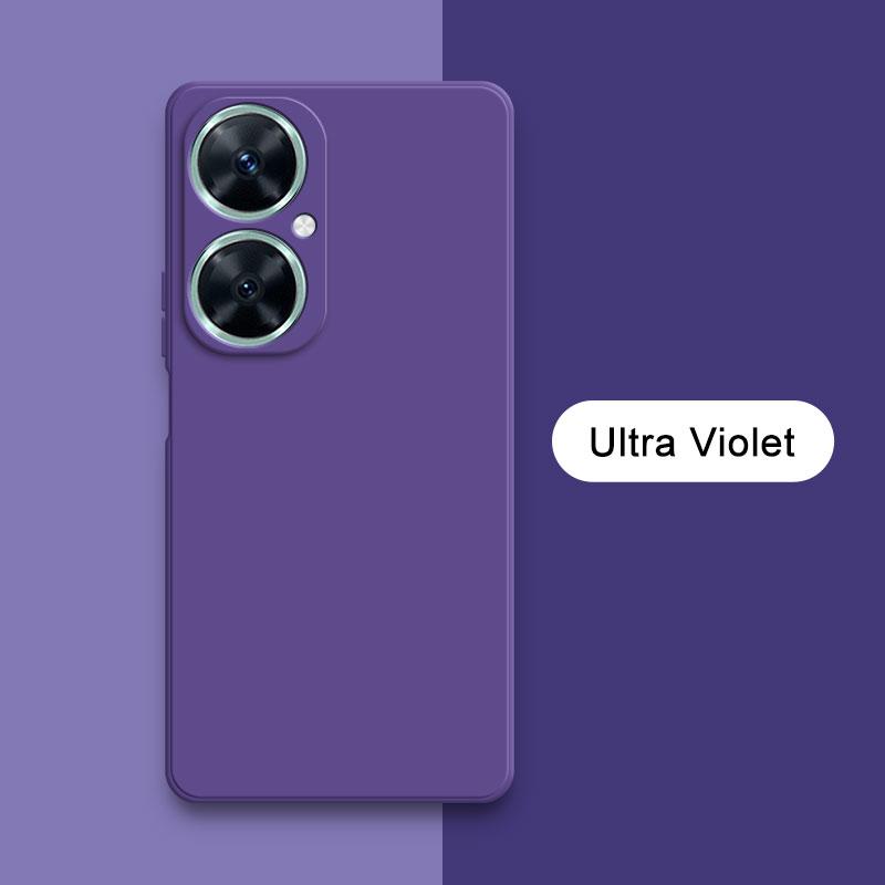 Square Liquid Silicone Back Cover for Huawei Nova 11 Pro Ultra 11i Soft Camera Protective Mobile Phone Case Nova11 Bags