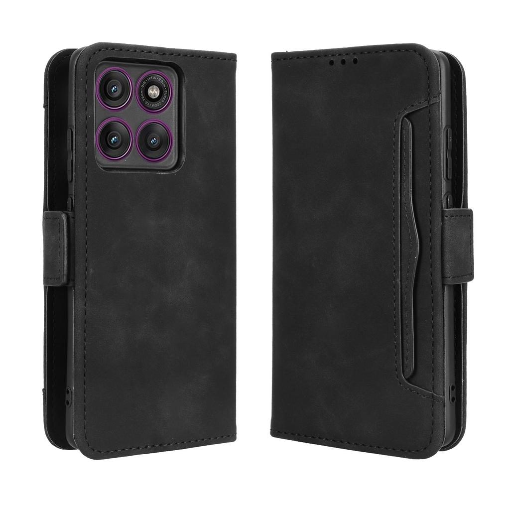 For Motorola Edge 60 Pro 5G Leather Case Phone Wallet Cover with Multiple Card Slots