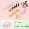 5Pcs Magnet Magnetic Nail Tip Display Work Stand Set Nail Art Practice Holder Set Multi-color
