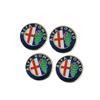 DGJLS1 5/10Pcs Aluminium Metal Car Key Emblem Stickers For Alfa Romeo 156 159 147 4C 8C 166 Giulia Giulietta Mito Stelvio Spider GT