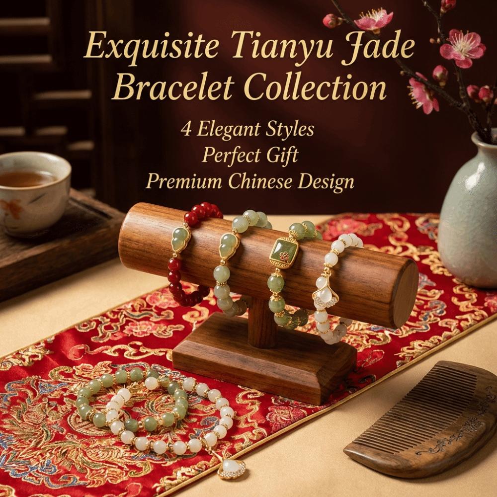 Square Sugar Lotus Hotan Bracelet Apricot Beaded Bracelet Hetan Jasper Bracelet Anniversary