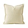 Плюшевая наволочка для декоративной подушки с коротким ворсом и окантовкой, вязаная текстура, утолщенный мягкий чехол для подушки для декора дивана, спальни