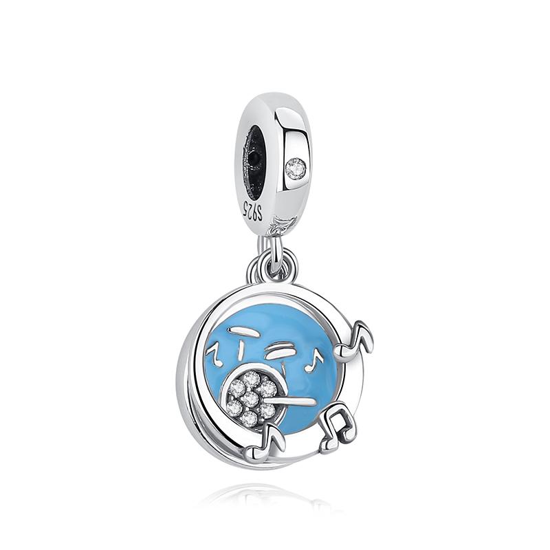 Шарм-бусины из серебра 925 пробы в виде нот и головки пианино, для браслетов, ожерелий, украшений для женщин, Оригинальный дизайн 'Любовь'