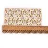 5Pcs/set Hollow Rectangle Wood Crafts For DIY Scrapbook Wooden Slices Embellishment Home Decorations Handmade Ornaments