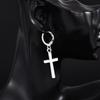 Мода Мужчины Женщины Металл Обруч Крест Подвеска Висячие Серьги Пусеты Вечеринка Панк Серьги Циркон длинные серьги