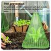 10Pcs Growth Box Planting Tent Reusable Square Use Plant Clock Cover To Protect Plants From Bird Frost and Snail Damage Green