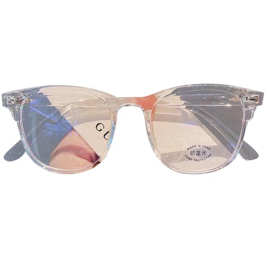Clear Lens Glasses Square Anti-radiation Portable Simple Style High Clarity Eye Protection Eyewear Retro Frame Computer Anti-blueray Glasses