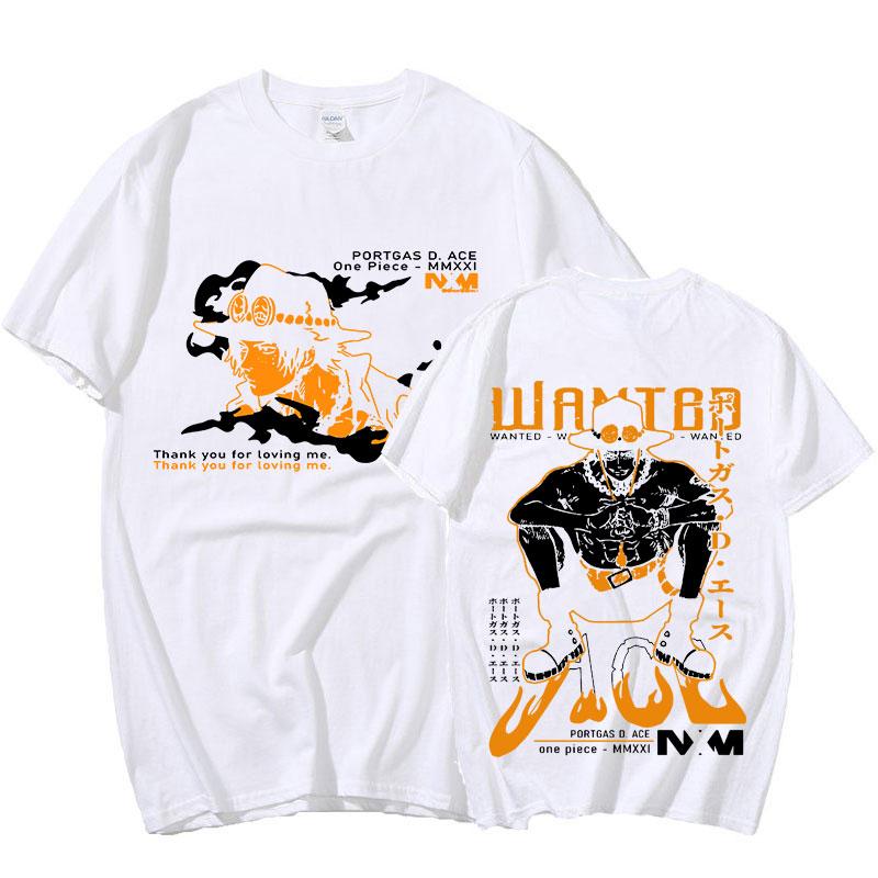 One Piece Japanese Anime Print Cotton Tshirt Luffy Zoro Unisex Unisex Casual Short Sleeve Tee Luffy Tshirt Casual Streetwear Tops