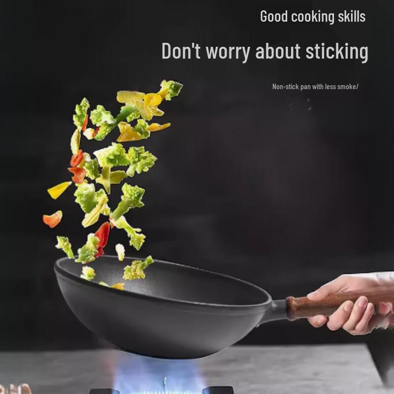 Сковорода-вок Sule Taste 28 см, эмалированный чугун, с крышкой