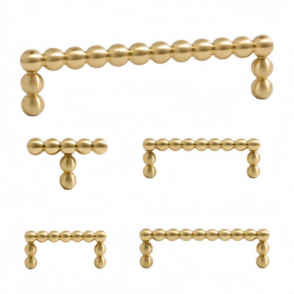 Small Round Ball Hardware Handle Solid Brass Cabinet Drawer Knobs Multipurpose