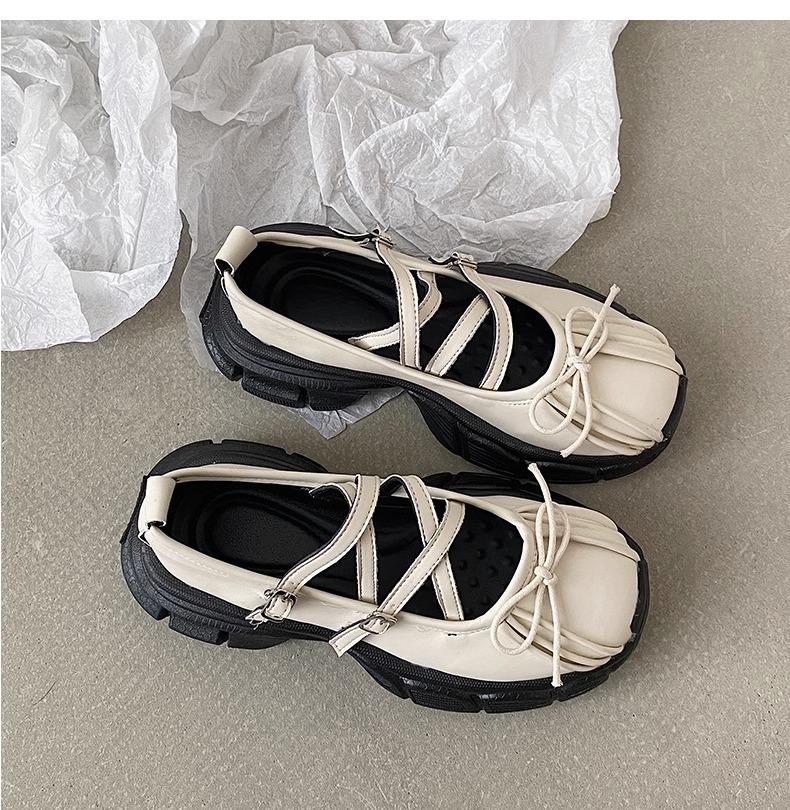 Shallow mouth Butterfly-knot Platform Flat Shoes 025 New Fashion Chunky Women Sports Shoes Casual comfort Outdoor women shoes