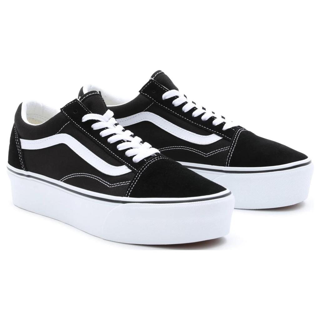 Vans Old Skool Stackform Black White Unisex Sneakers True-White VN0A7Q5M6BT
