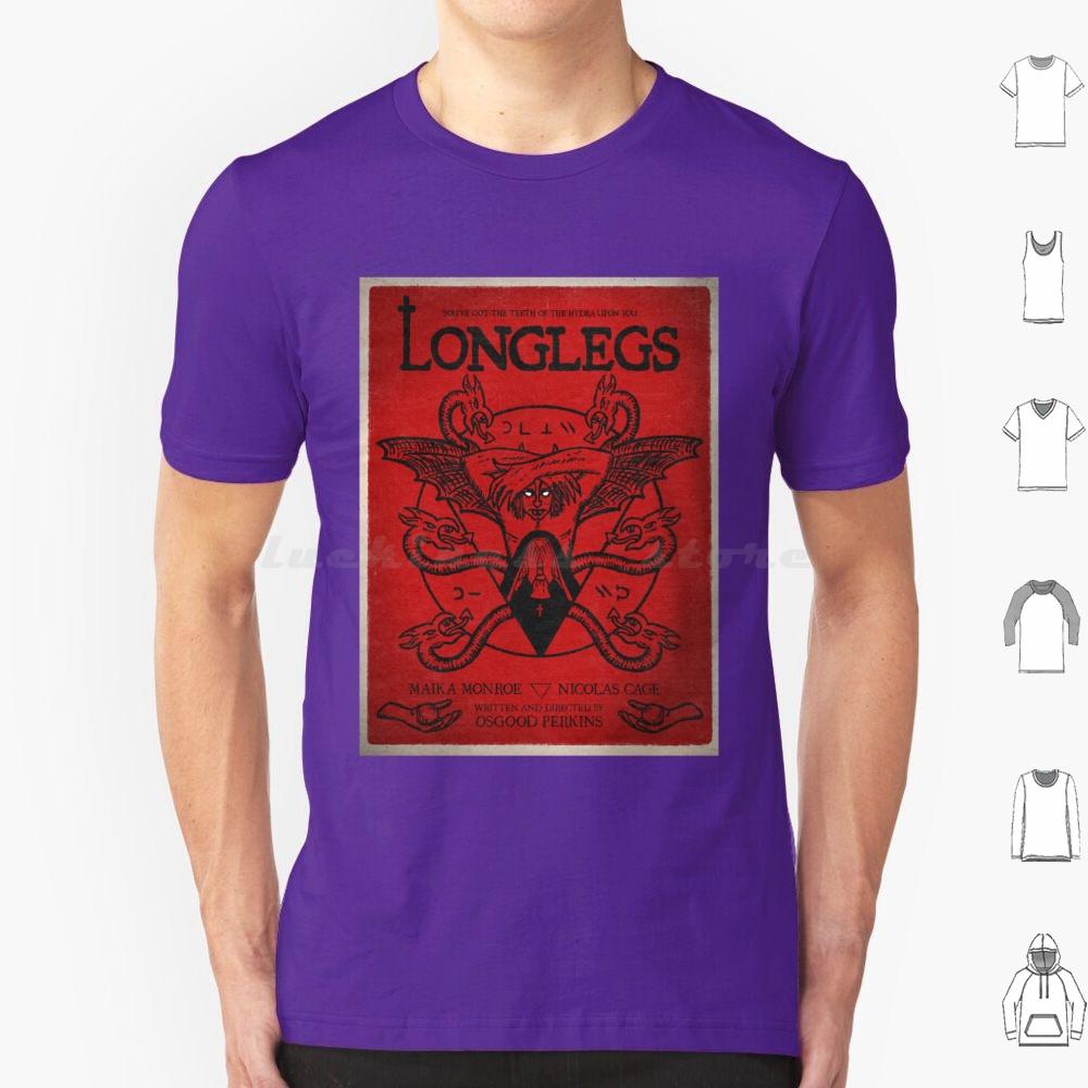 Longlegs Movie T Shirt Big Size 100 Cotton Longlegs Movie 2024 Movies Longlegs Nicolas Cage Saint Muad A24 I Saw The Tv Glow