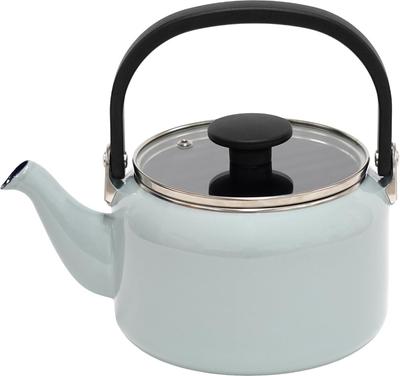 [Эксклюзивно для Amazon.co.jp] Эмалированный чайник Fuji со стеклянной крышкой, 2,0 л, небесно-серый AMZ-2.0K.SG