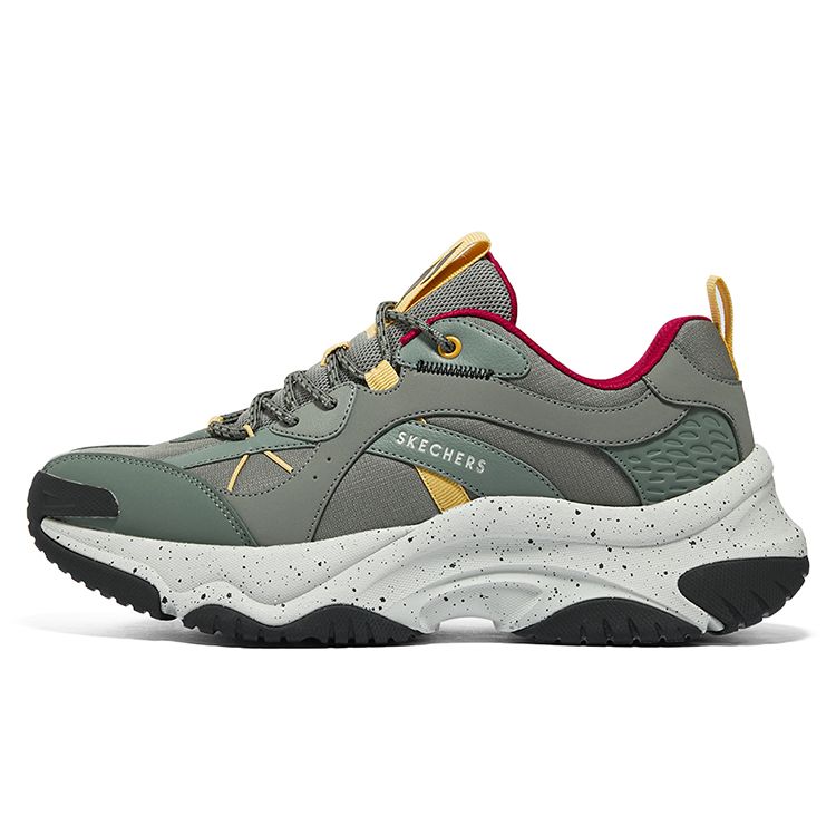 Skechers Moonhiker Сетчатые Повседневные Кроссовки Легкие Удобные Амортизирующие Износостойкие Дышащие Низкие Кроссовки для Стиля Жизни 183186-OLV