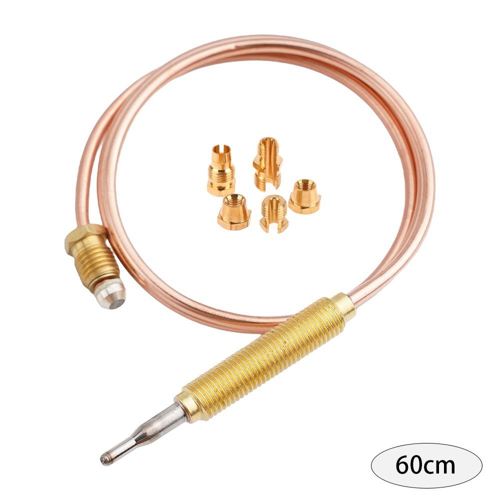 1Set M6 Thermocouple Replacement Set 60/90/120/150cm Universal Thread Gas Stove Probe Gas Valve Induction Line