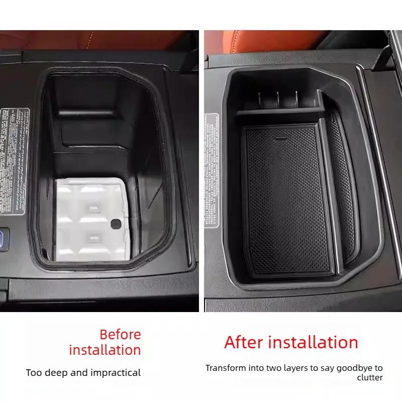 Compartment Interior Accessories Tools For Lexus LX570 2012-2025 Central Armrest Box Storage Box Central Control Storage Box