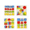 Children's Early Education Educational Wooden Toy Color Geometric Shape Puzzle Shape Building Block Matching Toy