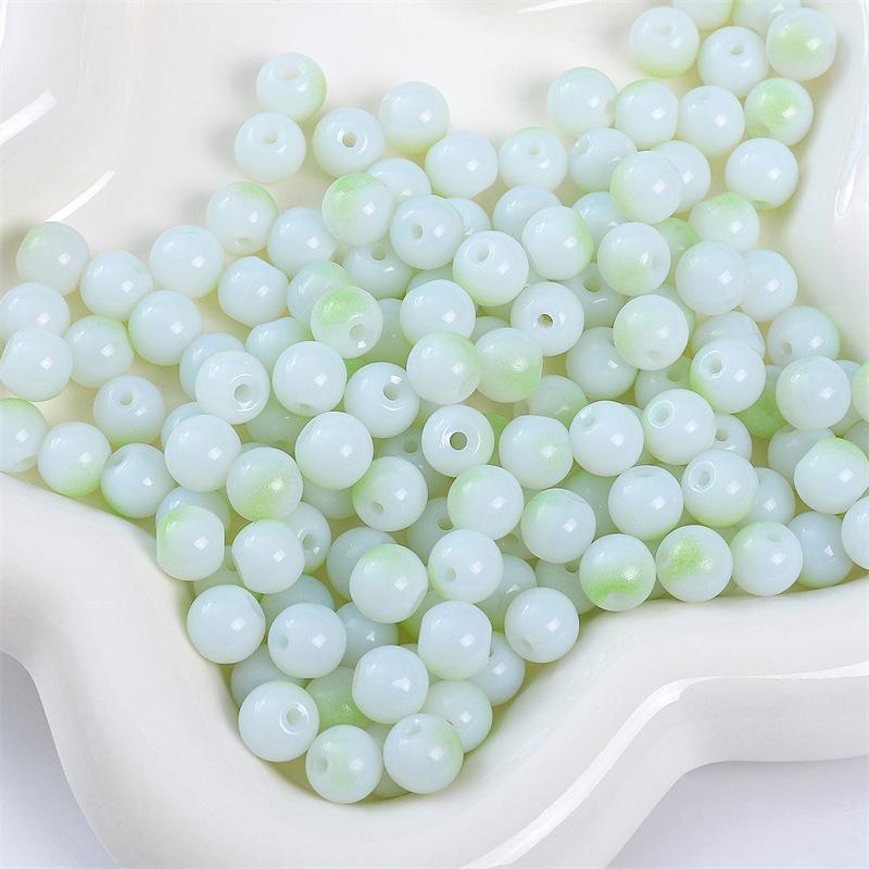 Браслет из стеклянных бусин «половина сахара» с пузырьками желе 8-10 мм - круглые свободные бусины для аксессуаров ручной работы