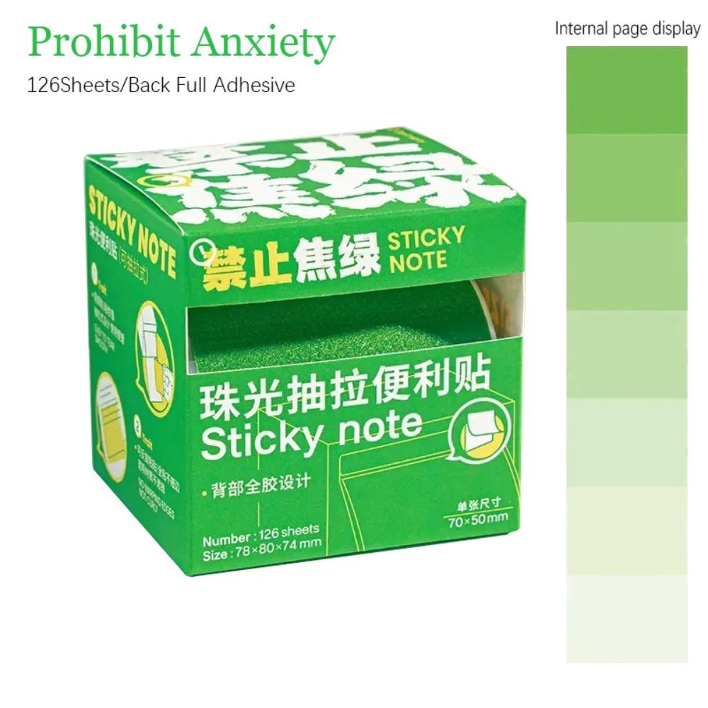 126Sheets Aesthetic Stationery Pull-Out Label Stickers Sticky Notes School Office