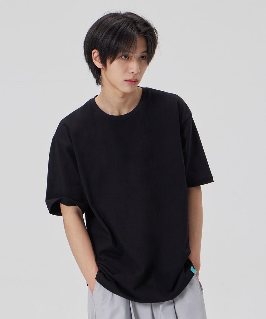 ASTRAL PROJECTION Cotton Loose Fit Short Sleeve T-Shirt_Black