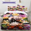 Постельное белье с рисунком DRAGON BALL, Комплект с одеялом, Пододеяльник, Наволочка, Домашний подарок на день рождения (1 пододеяльник + 2 наволочки, без наполнителя)