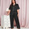 Summer Fashion Leisure Pajamas Two-piece Set Plus Size Loose Trousers Pajamas Thin Section of Homewear