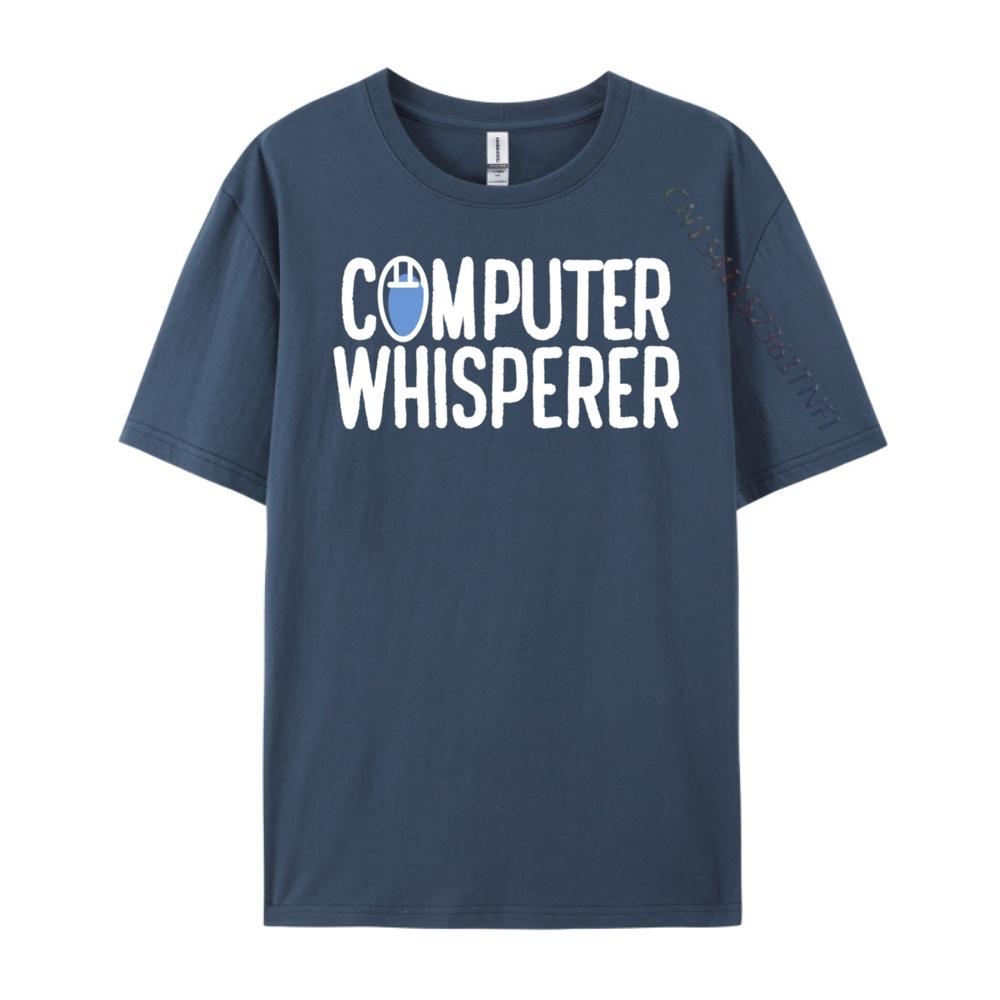 Pc Nerd Techie It Technician Computer Whisperer Blue And White Graphic T Shirts Women Classic Funny Gifts Big Size