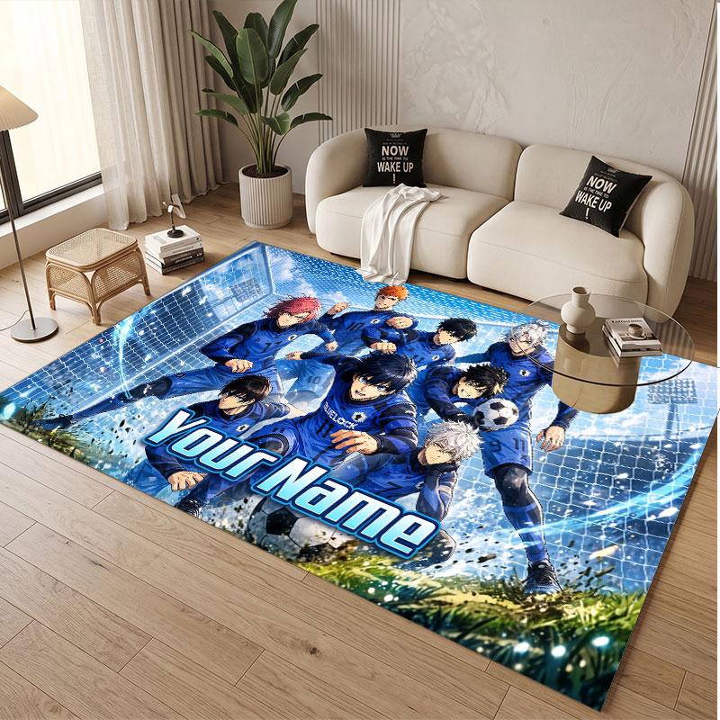 Custom Name Crystal Velvet Rug,Solo Leveling Comfortable Anti Slip Floor Mat For Room Decoration