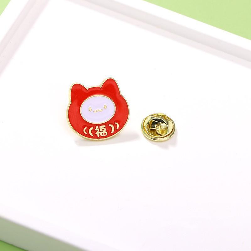 Ретро-товары со знаком зодиака, брошь в виде крана из мультфильма «Гочао», игла для пирсинга в виде лошади, значок с изображением аксессуаров мужского костюма «Восточный дракон»