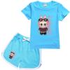Labbrub Cartoon Printed Kids' Suit - Fashionable and Versatile Simple Cartoon Pattern Breathable Wearing Comfortable Prints