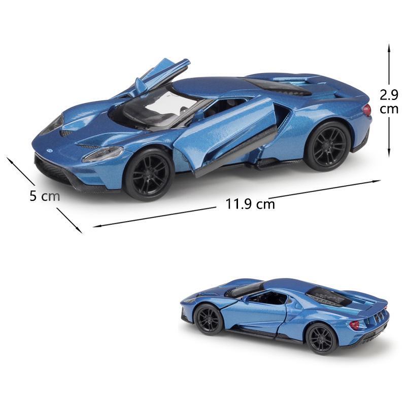 1/36 Ford GT гоночный автомобиль игрушечная модель для детей 5'' RMZ City литой сплав миниатюрная модель инерционный механизм коллекция подарок для мальчиков