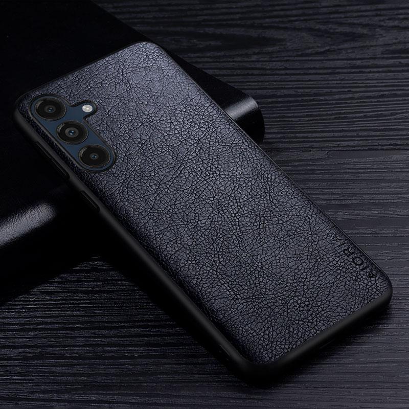 Кожаный чехол для Samsung Galaxy M12 M13 M15 M33 M35 M55 F15 F12 C55 Ретро личи задняя крышка