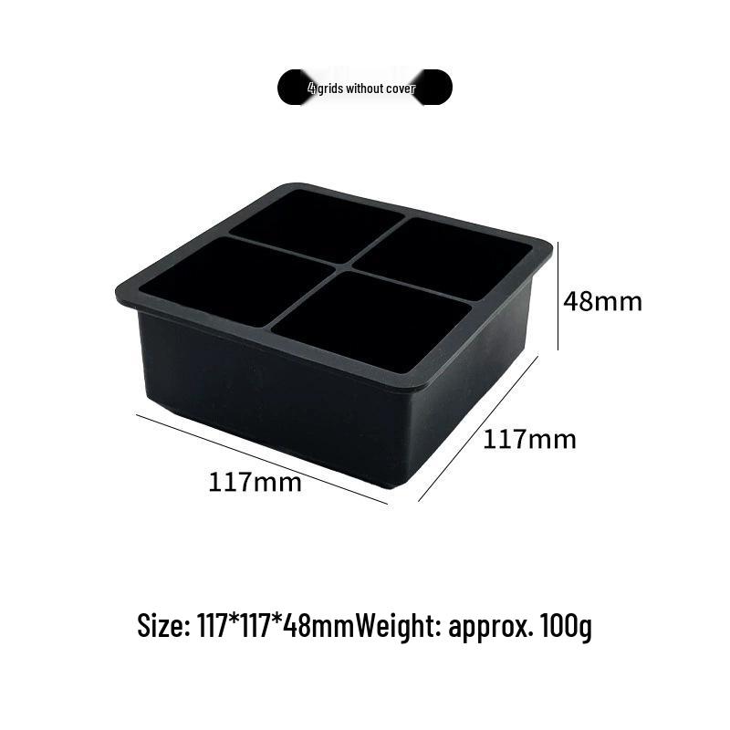 Premium Honeycomb Silicone Ice Cube Tray with Storage Box
