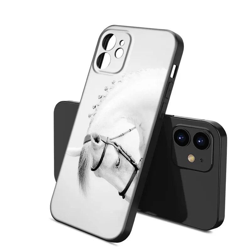 Чехол для телефона с изображением лошади для iPhone Samsung Galaxy Redmi Xiaomi Oppo OnePlus Note SA 7 8 9 10 11 12 13 14 20 21 22 23 53 54 Pro Max Ultra TPU Soft