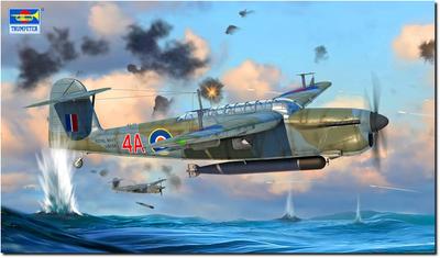 Trumpeter 1/48 Fairey Barracuda Палубный торпедоносец Пластиковая модель 05825 (Самолет)