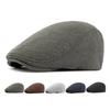 Кепка Мужская Женская Осенне-Зимняя Берет Британская Винтажная Кепка Плоская Кепка Водительская Шляпа Плющ Гэтсби Шляпы Художников