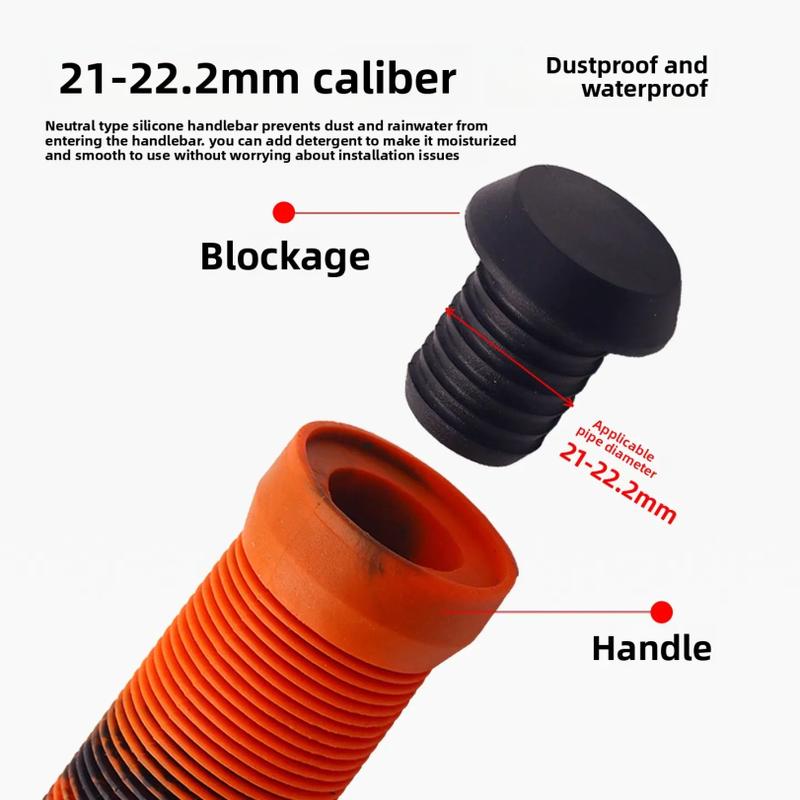 1 Pair Bicycle Grips Handlebar Cover Soft Rubber Shock Absorbing Mountain Bike Handles Cuff MTB BMX Scooter Handle Fist Bike