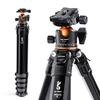 Concept Tripod for Cameras and 178cm 50cm Aluminum Quick Center 15kg Load Lever Compatible with and Mirrorless Cameras K&F SLRs, Tall, 5-Level