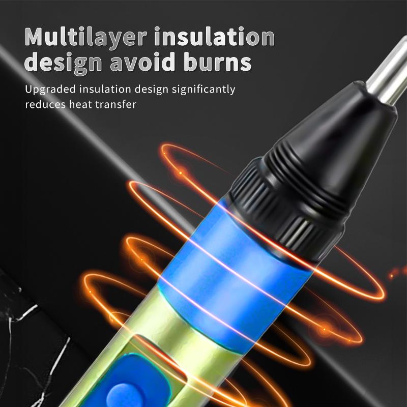 FMchip H-01 Soldering Iron PD 3.0 Protocol 65W Intelligent Temperature Control Suitable for Soldering Repairs and DIY Projects