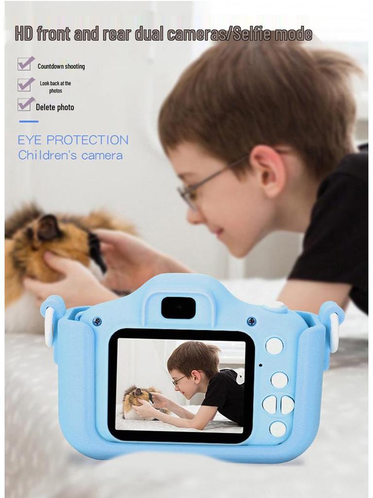 HD Dual Camera Cartoon Toy for Kids - Video Recording & SLR Digital Holiday Gift