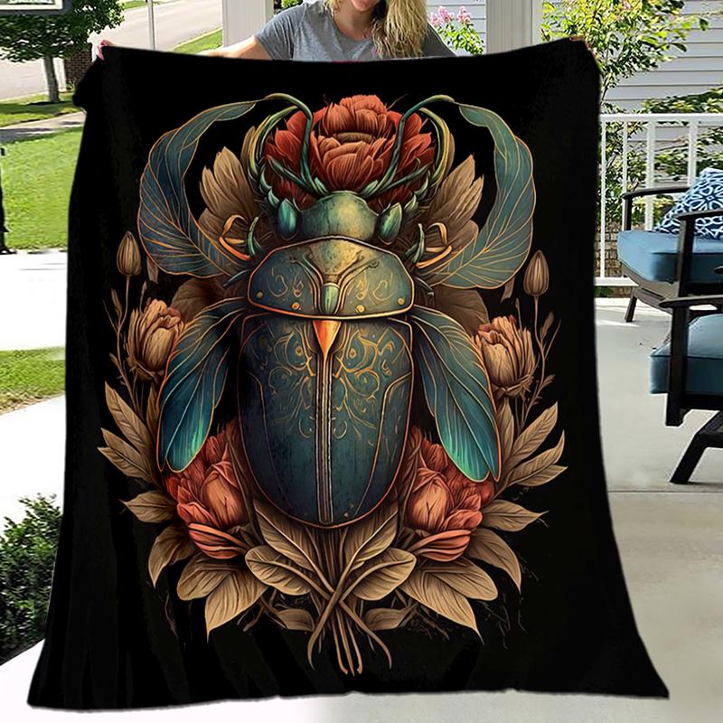 1 шт. Древнеегипетские фрески, викинги, Анубис одеяло, всесезонное легкое для дома, офиса, улицы, для сна, многофункциональное одеяло
