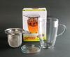 Czech-made Heat-resistant Glass SIMAX Tea for One, Single-serving Tea Set