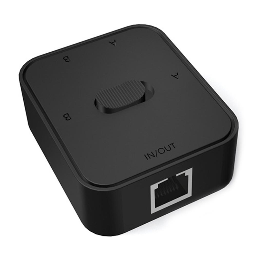 Сетевой коммутатор-разветвитель 2 порта RJ45 Gigabit, селектор, 1000 Мбит/с, 2 в 1 Выход/1 в 2 Выхода