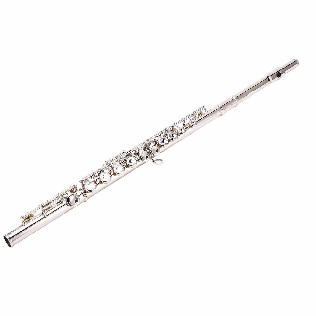 C Tone Flute 16 Closed Hole Cupronickel Flutes Wind Instrument Assembly Kit for Beginners