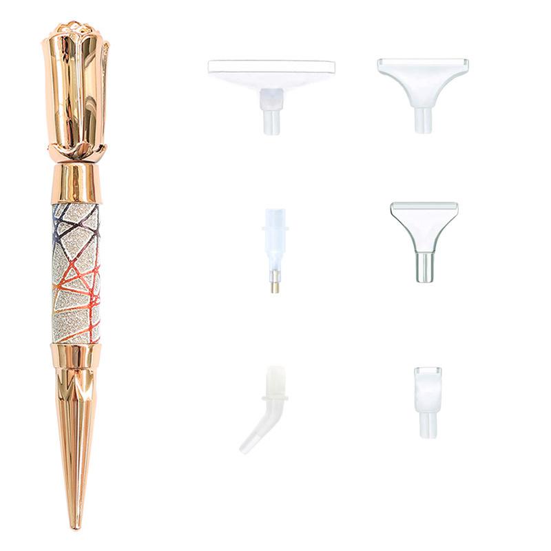1 шт. Алмазная живопись Новая точечная алмазная ручка, Внешняя торговля Новая 5D Алмазная вышивка Многофункциональный DIY Металлическая ручка Набор инструментов