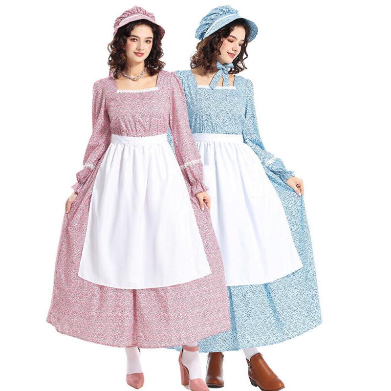Карнавальный костюм на Хэллоуин для маленького домика Prairie Pioneer Olden Day Girl Laura для ролевой игры Косплей Нарядное вечернее платье