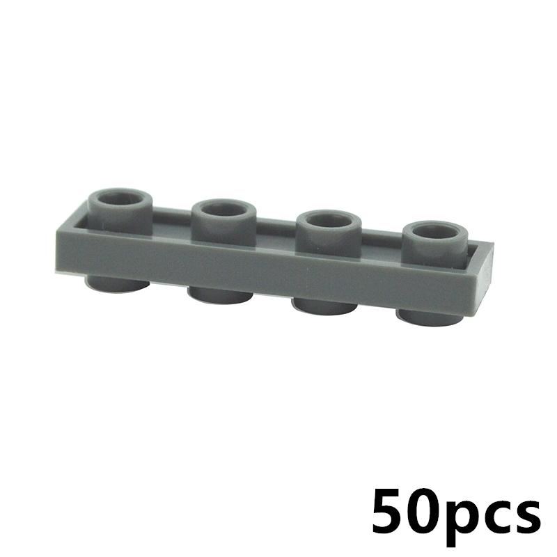 50 ШТ. Специальные пластины 1x1/1x2/2x2/1x4 с выступами с обеих сторон Детали Строительных Блоков MOC для DIY Технические Креативные Игрушки для Детей