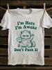 Retro Cat Graphic Tee Vintage Feline Art Unisex Cotton T-Shirt